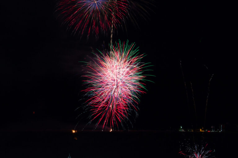 Fireworks over the City of St. George, UT.